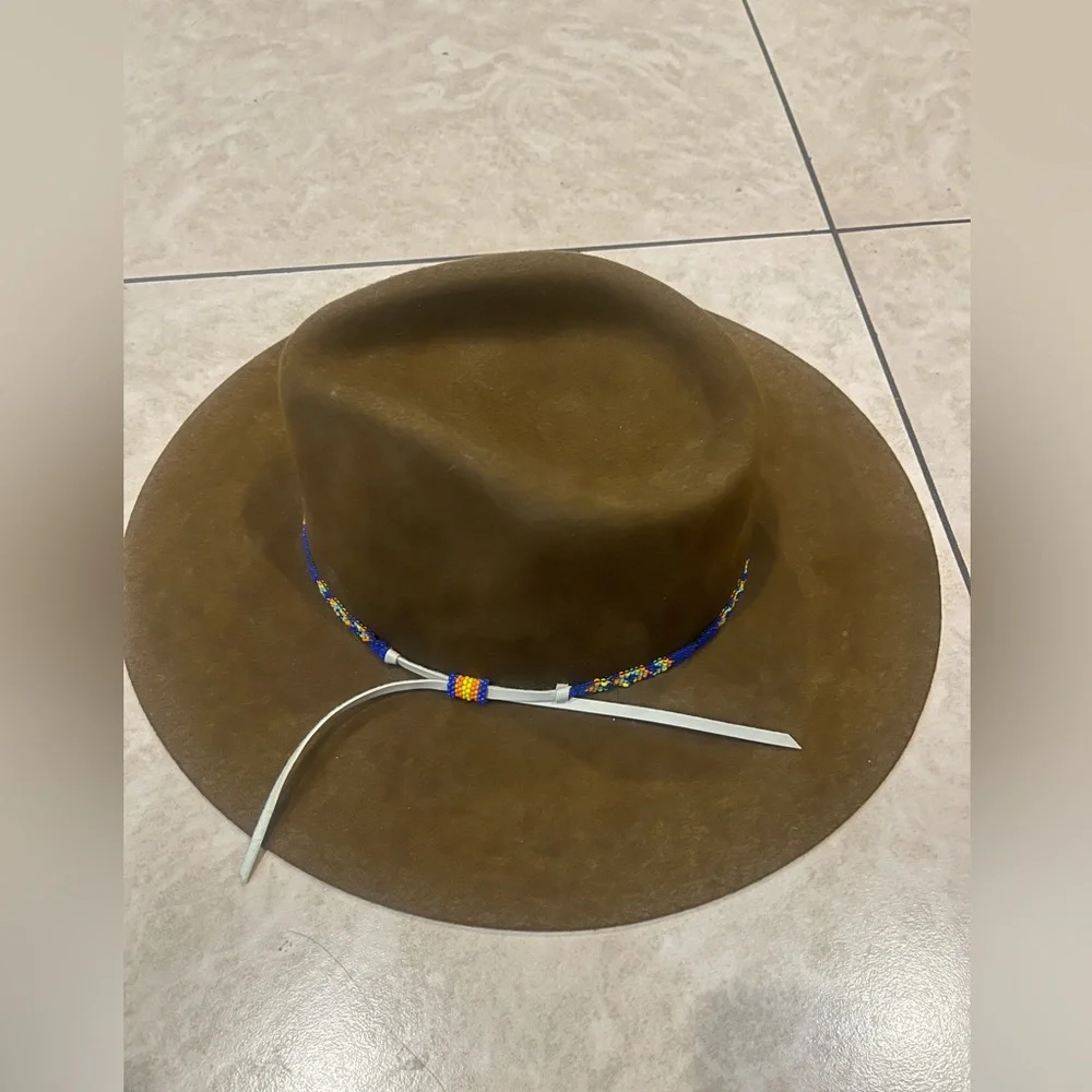 Charlie 1 Horse -Classic Brown Felt Western Fedora with Beaded Band - Picture 3 of 7
